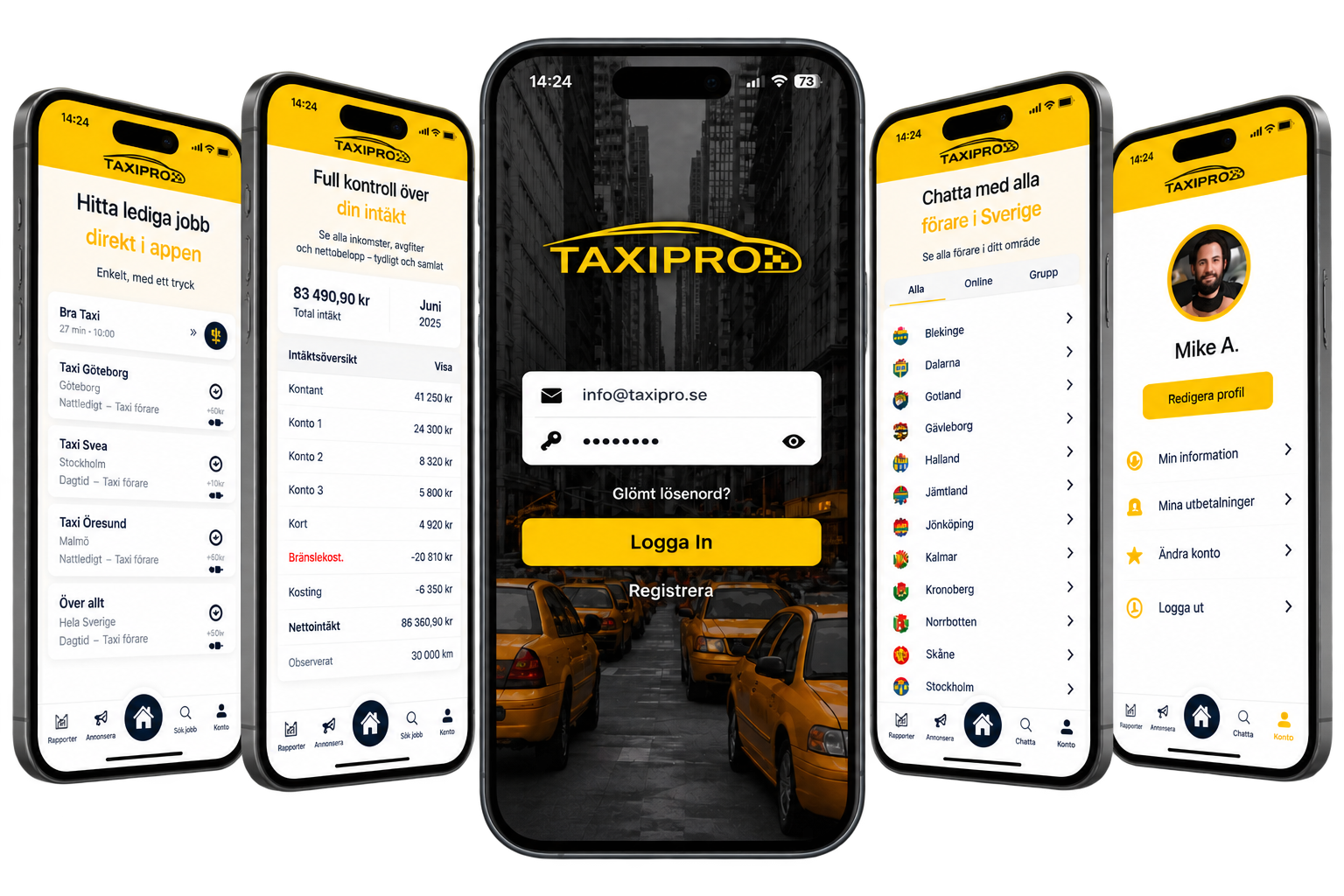 TaxiPro förarapp